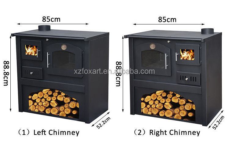 Chinese Heating Wood Burning Cooking Stove Indoor With Oven