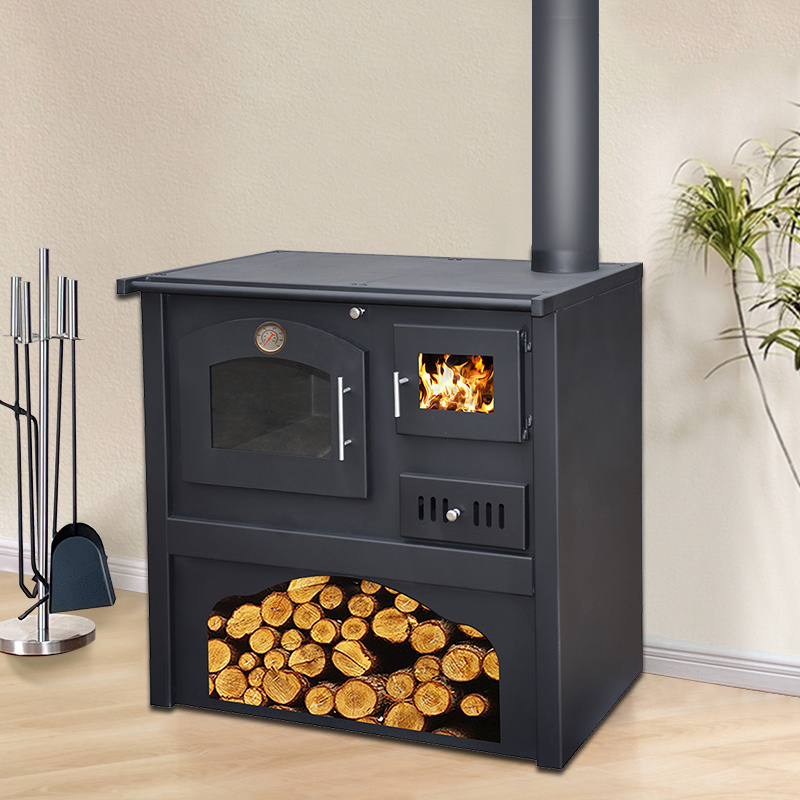 Chinese Heating Wood Burning Cooking Stove Indoor With Oven