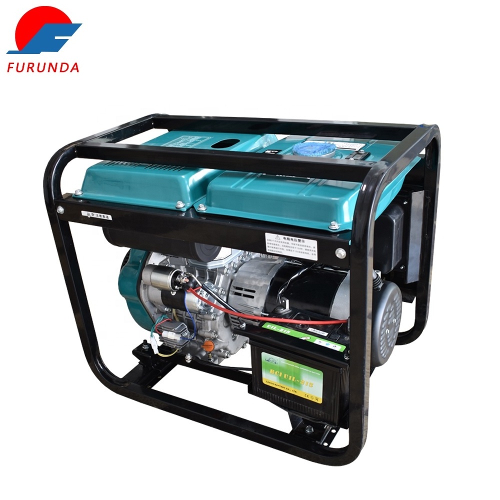 10 KW 12.5 KVA Small Light 380V 400V 3-phase Air-cooled Power Generation Portable Diesel Generator Sets