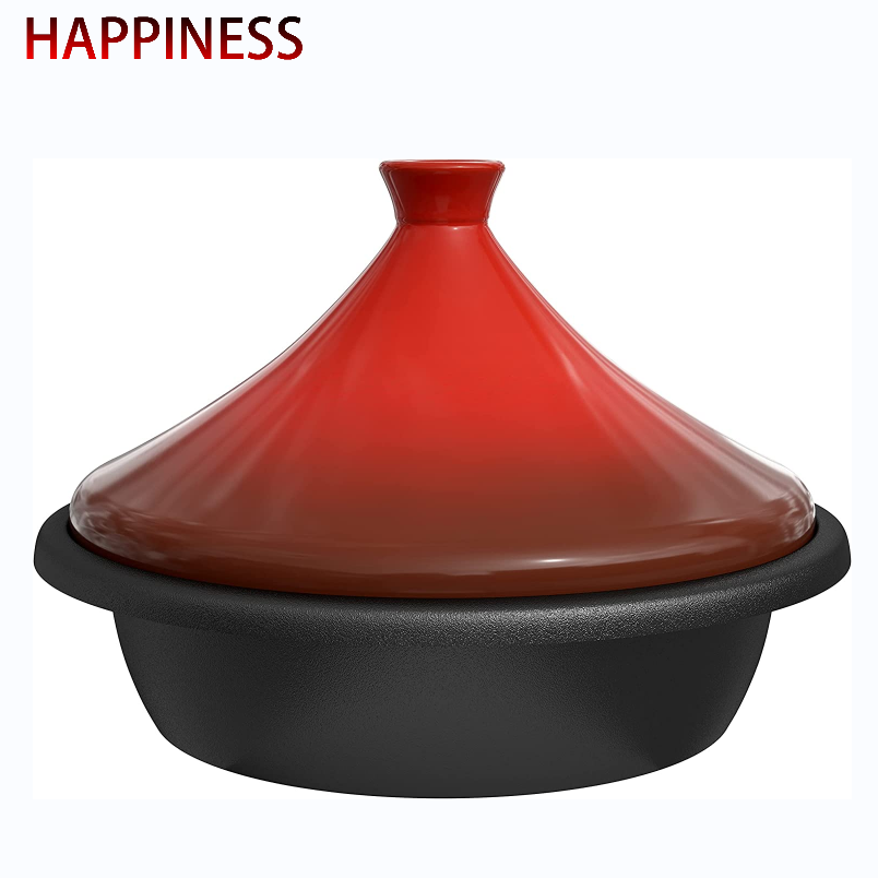 High quality with cheap tagine pots moroccan pot ceramic lid Cast iron tagine pot