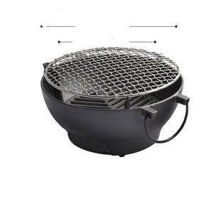 Happiness Cast Iron Outdoor Cauldron Cast Iron Large Fire Pit for Barbecue Camping