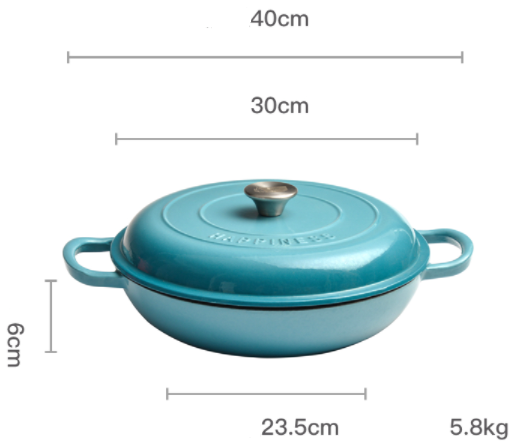 Most Popular Enamel Roasting Pot Non Stick Enamel Pot Cast Iron Casserole Stock Soup Pots With Lid