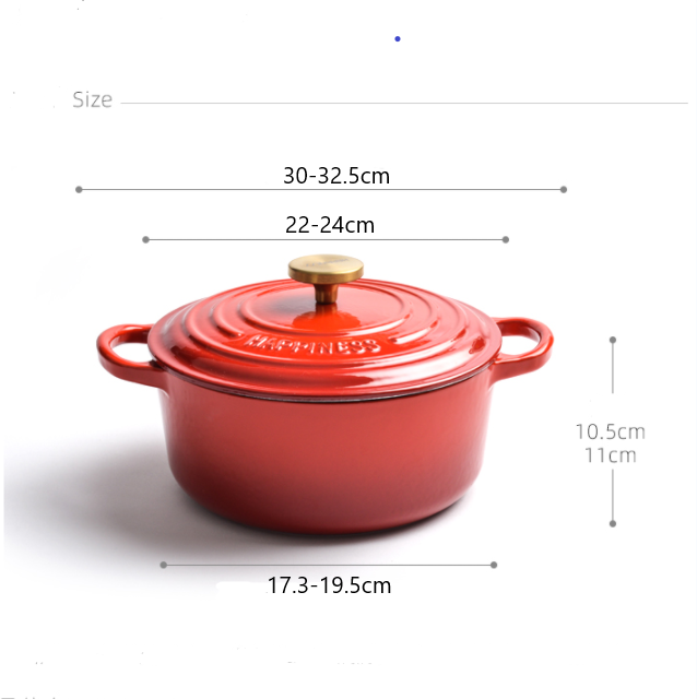 13 Pieces Cast Iron Kitchen Cooking Pans and  Pots Set Non Stick Cookware Sets With Lid