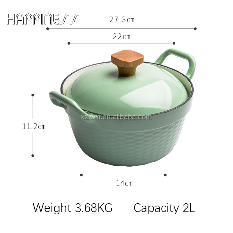 High Quality Enamel Soup Pot With Lid Cooking  Russian Enamel Pots Cookware