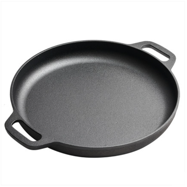 Kitchen Factory Low MOQ Big Size Pizza Pan Non Stick Paella Pan Out Door Crepe Pan Suit for BBQ