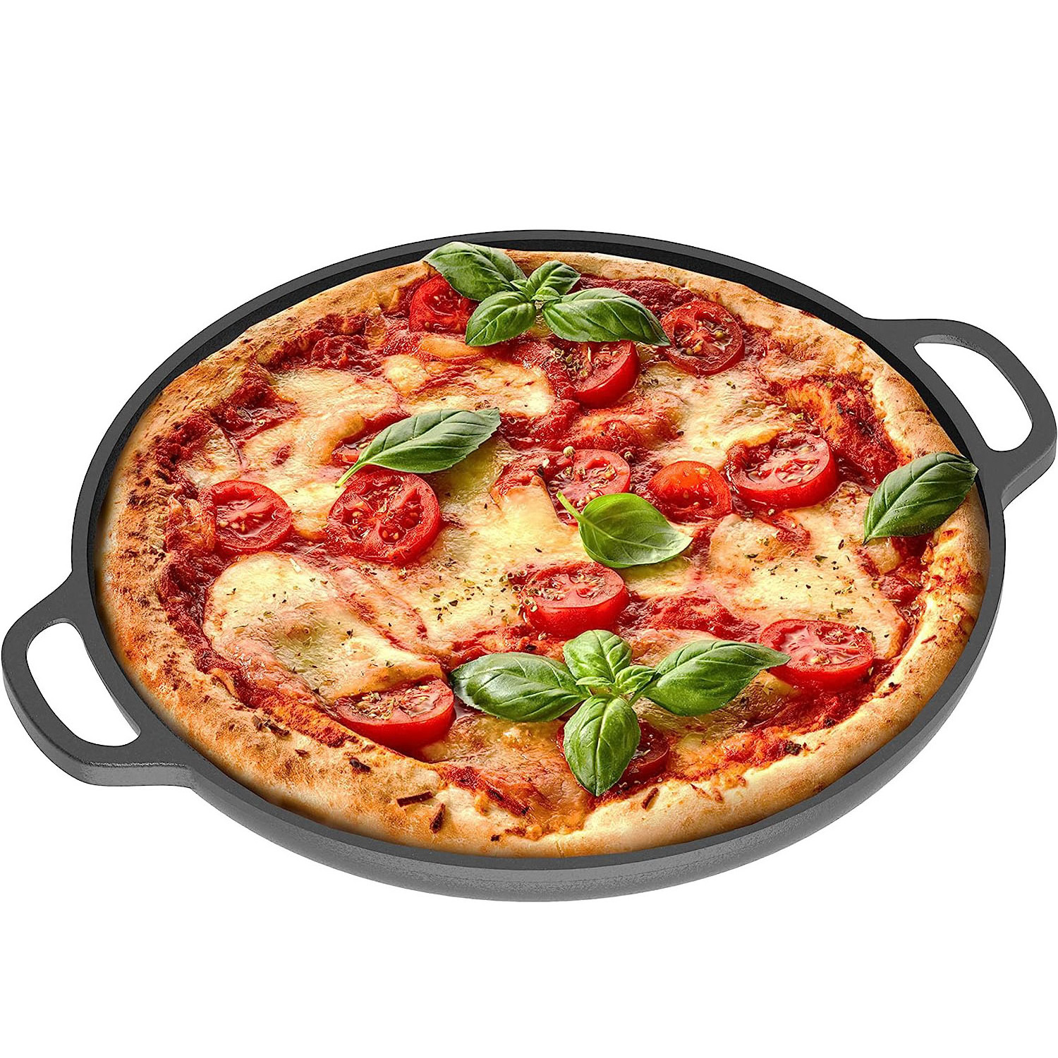 Kitchen Factory Low MOQ Big Size Pizza Pan Non Stick Paella Pan Out Door Crepe Pan Suit for BBQ