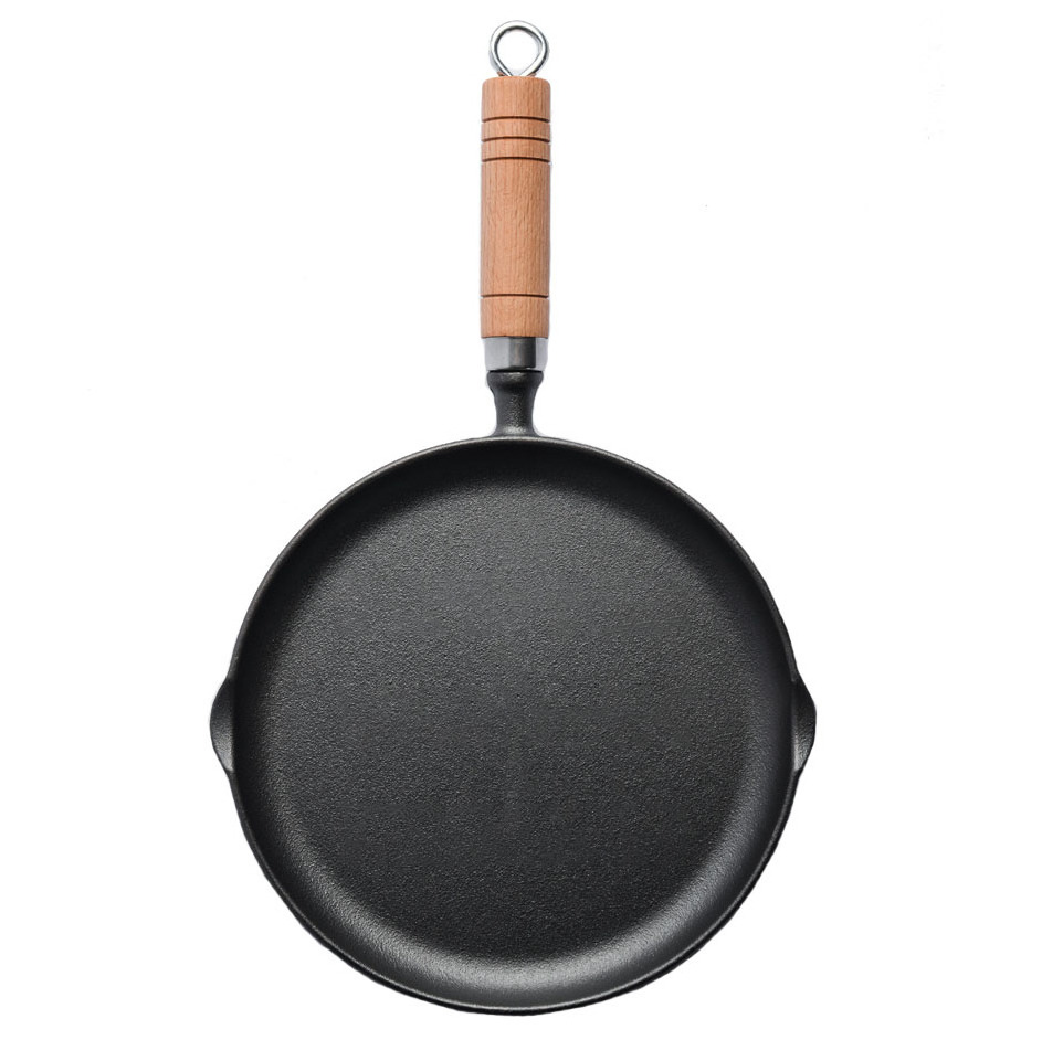 Hot Selling 2024 Cast Iron Dosa Pan Pizza Pan Crepe Pan Pre-seasoned Dosa Tawa Roti Tawa Budare