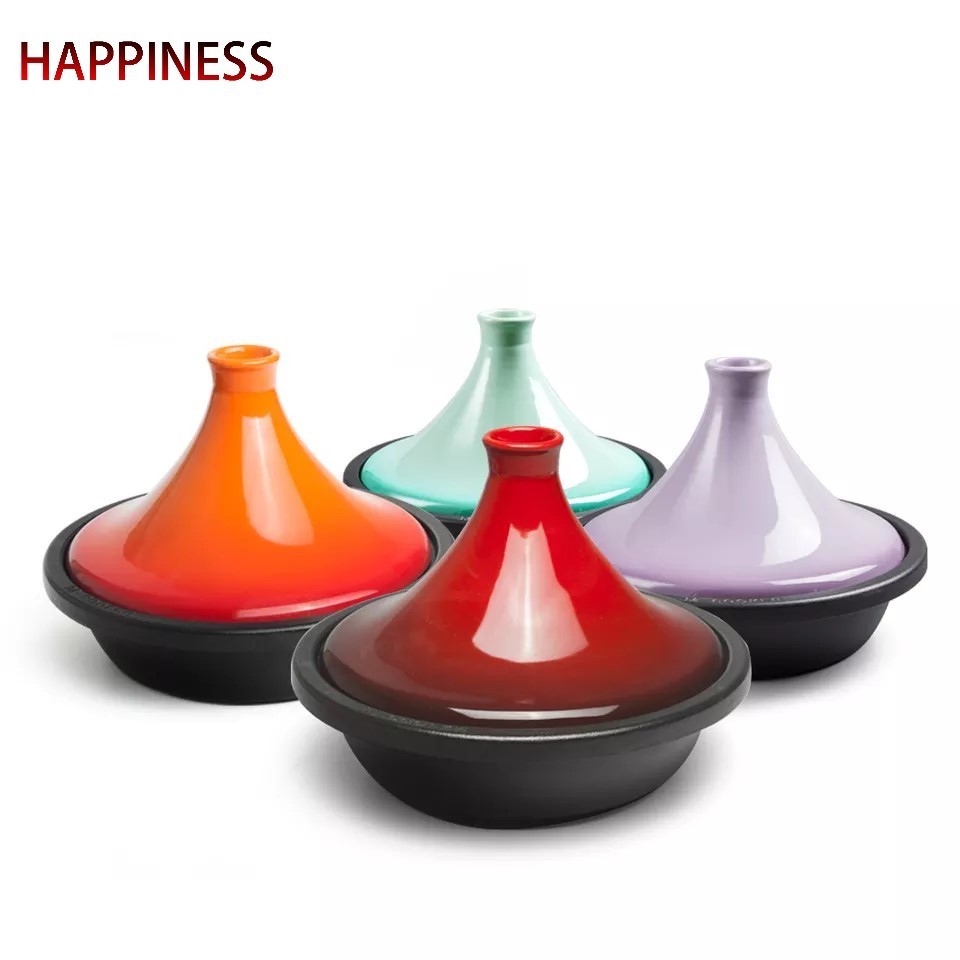 High quality with cheap tagine pots moroccan pot ceramic lid Cast iron tagine pot