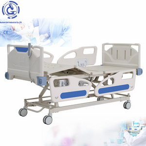 Hospital Bed Comfortable Medical Hospital Equipment Five Functions Manual Beds