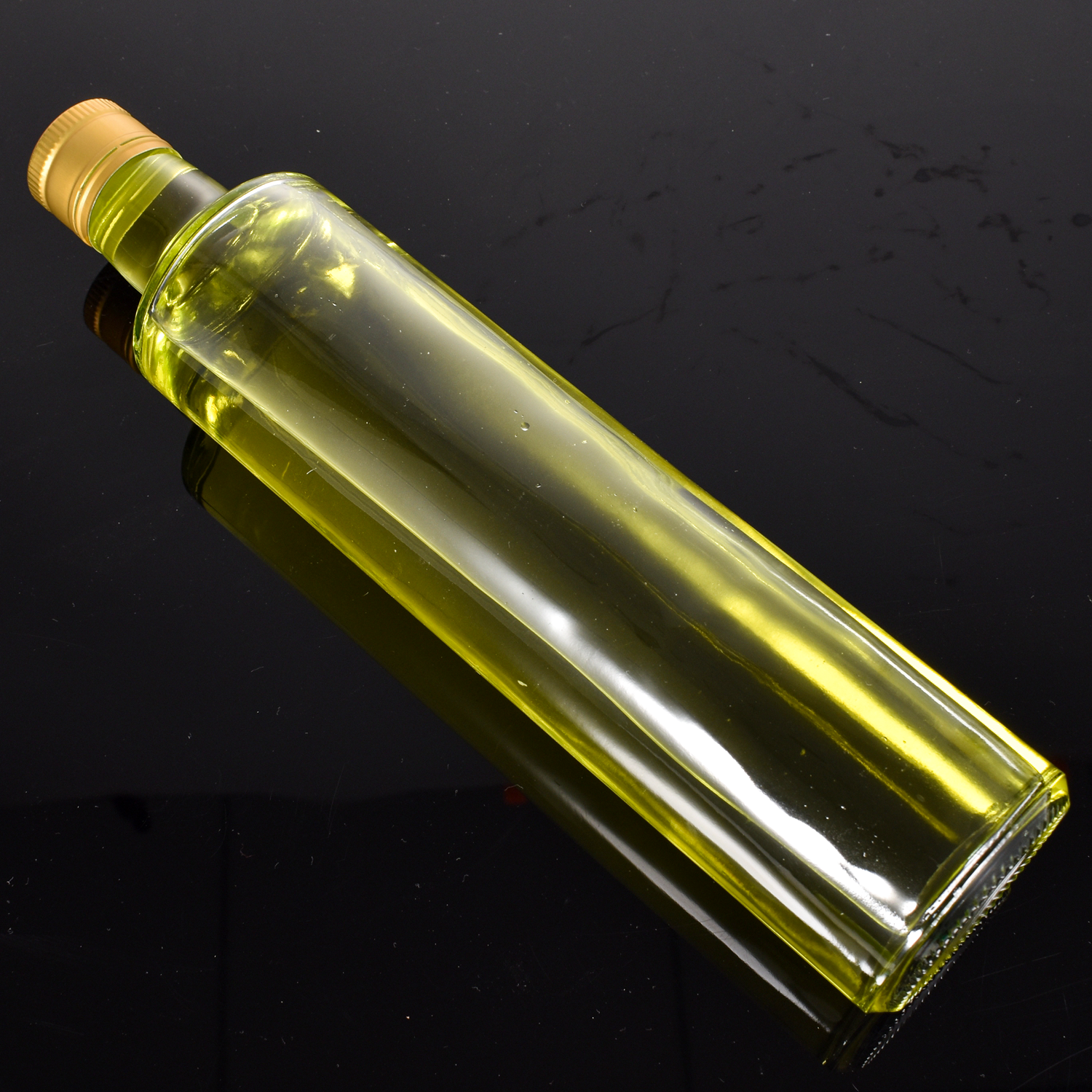 the best oud oil container 33oz cylinder glass cooking chilli sesam oil bottle 1L condiment soy sauce bottles