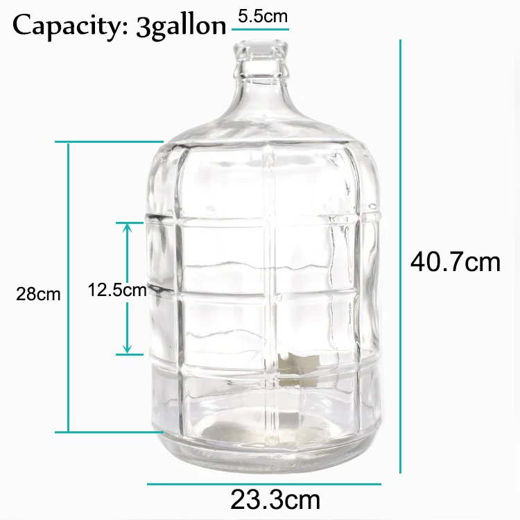 High quality Glass Carboy 6 gallon clear carboy glass 3 gallon carboy wine bottle