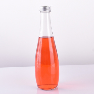 factory price 330ml soda bottles 18oz 500ml clear empty exotic lemon soft juice bottle with 27mm metal caps