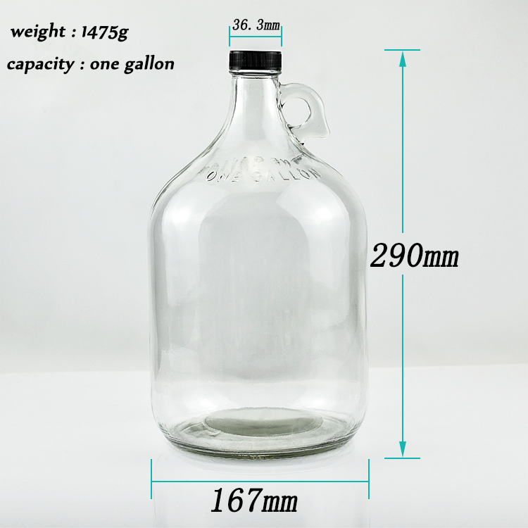 wholesale glass carboy giant bottle for homebrewing equipment one gallon glass jug