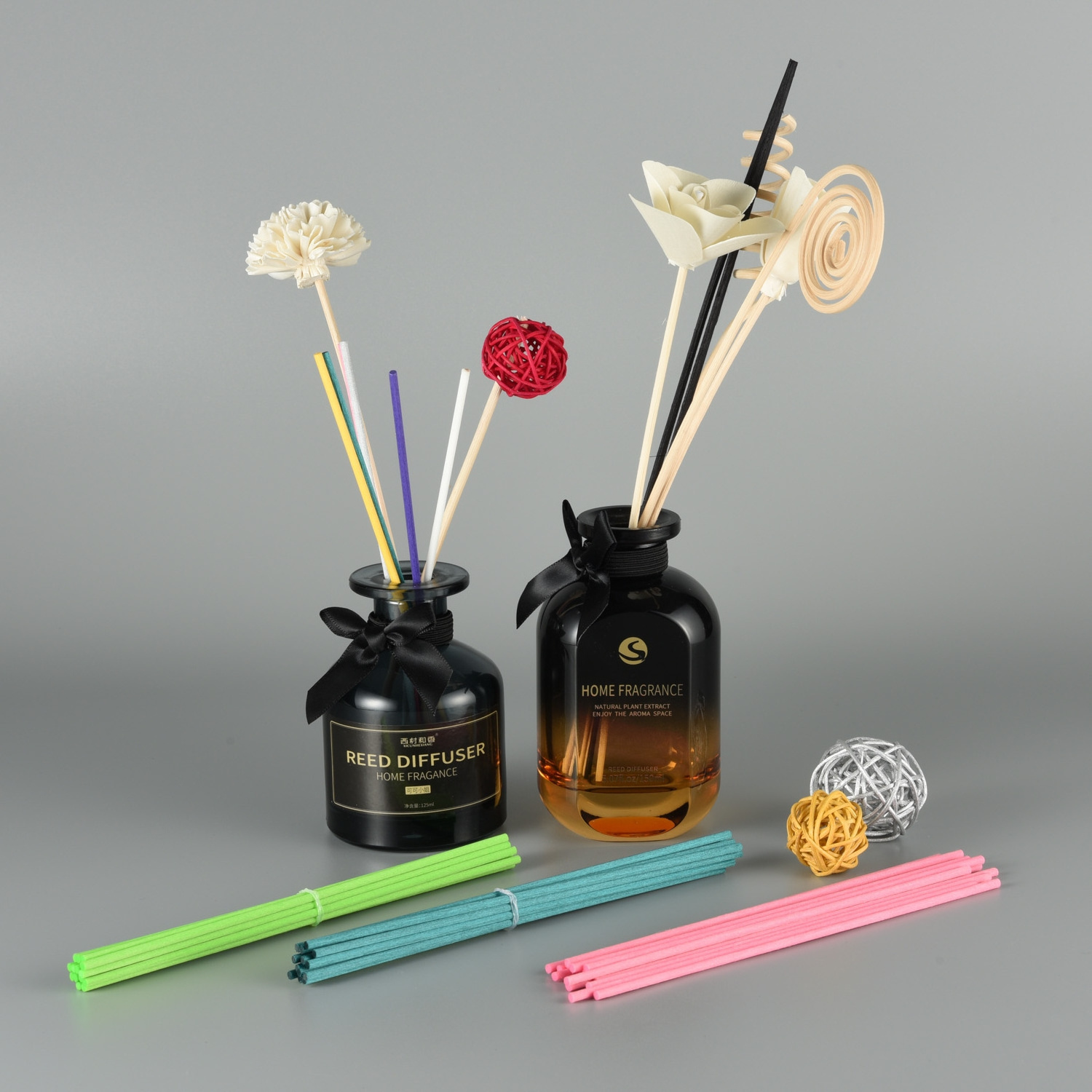 Hot Selling 3mm White Black Fiber Reed Sticks Glue Free Reed Rattan Diffuser Sticks Fragrance Fiber Stick