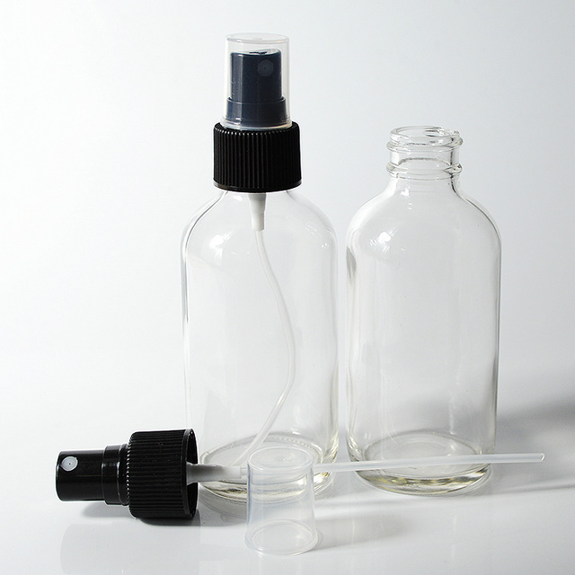 4oz Mist Spray Bottle Glass 120ml Boston Glass Round Bottle