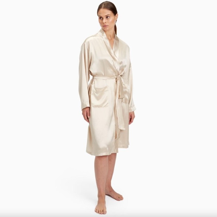 Wholesale And Manufacture Silk kimono robe 100% silk nightwear