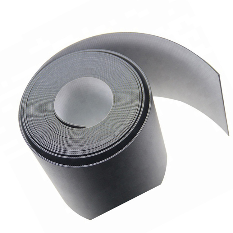 XZ clearance discount Whole sale spot good industrial 2.1MM black fine matte PVC conveyor belt 39m long Roll material