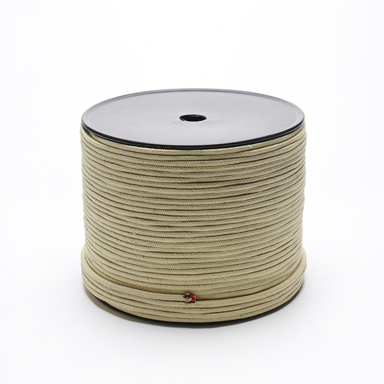 8*3 10*3mm  fireproof braided roller  Kevlar rope for furnace