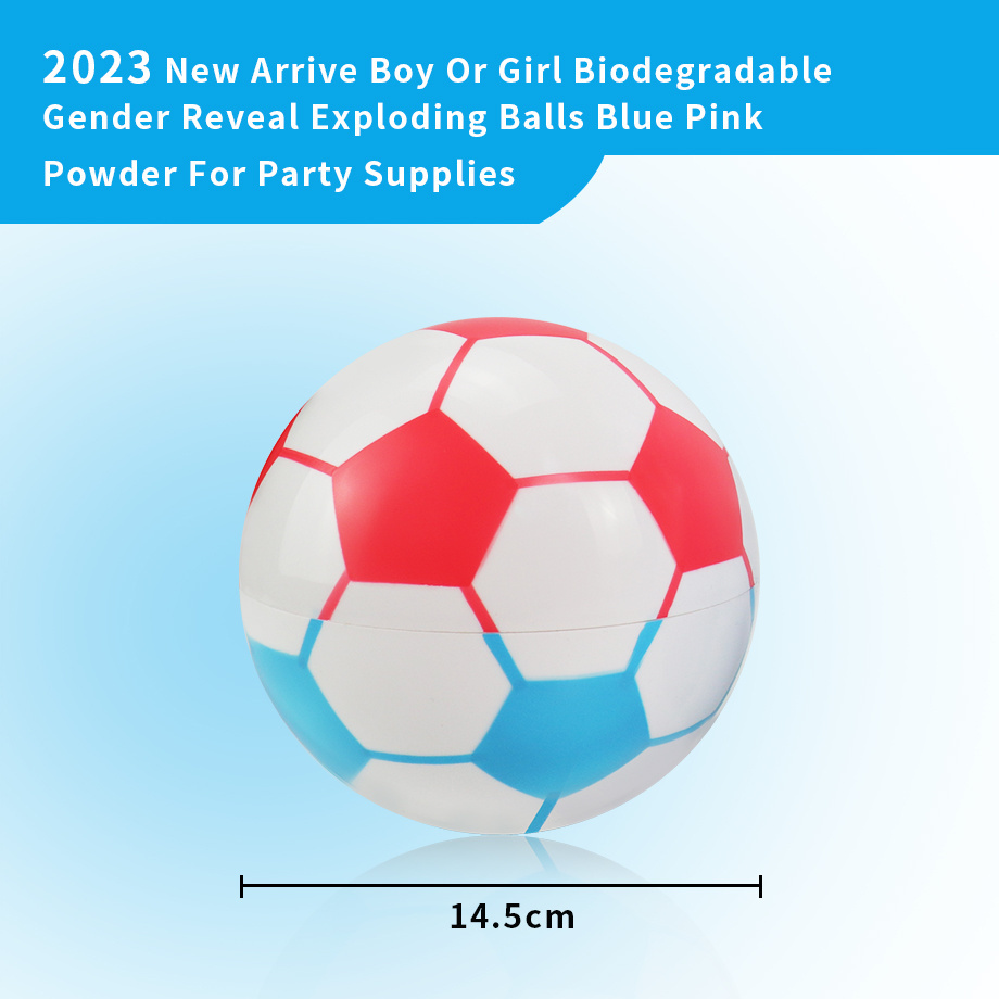 Hot Sale Gender Reveal Soccer Ball Smoke Bomb Baseball Baby Gender Reveal Party Supplies Wholesale