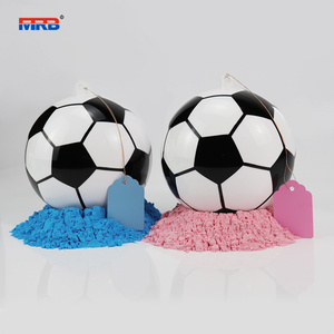 New Gender Reveal Soccer Ball Pink and Blue Powder Kit for Baby Boy Girl Gender Reveal Party