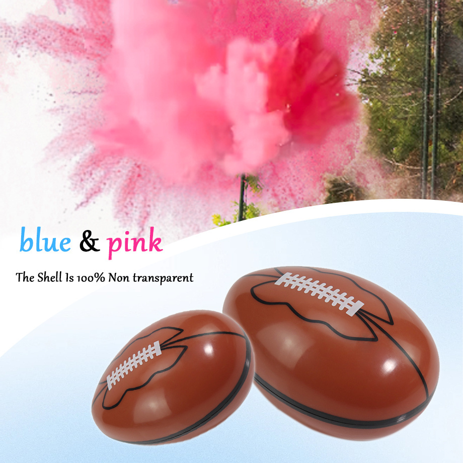 Gender Reveal Football- Exploding Rugby ball Gender Reveal Celebrations