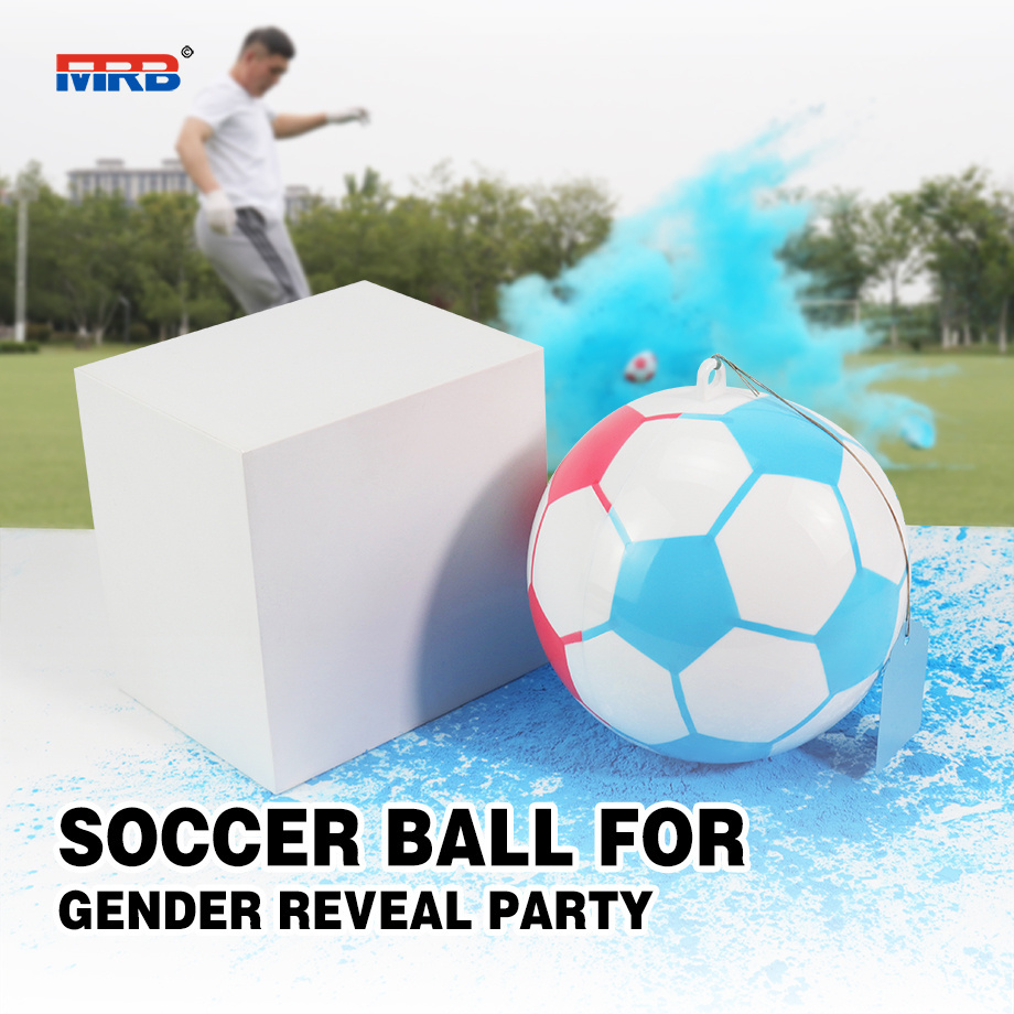 Hot Sale Gender Reveal Soccer Ball Smoke Bomb Baseball Baby Gender Reveal Party Supplies Wholesale