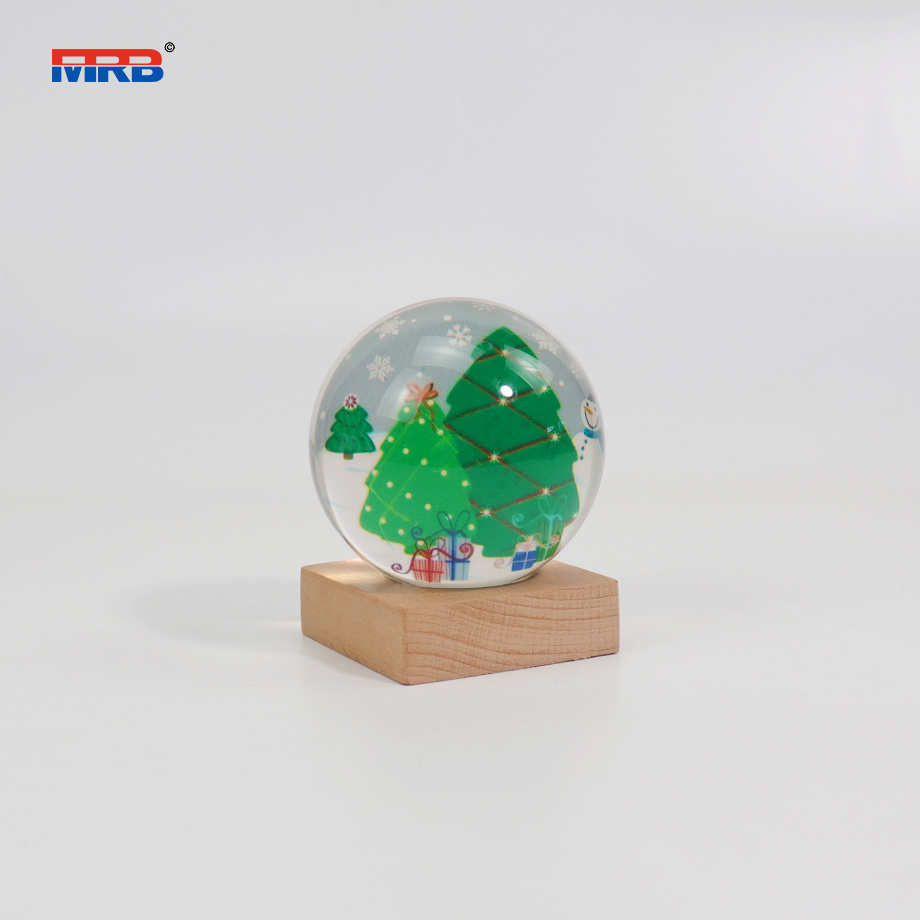 Beauty Resin Snowball Resin Ball Gift Christmas Tree Ball Souvenirs Luxury Ornament Santa Claus