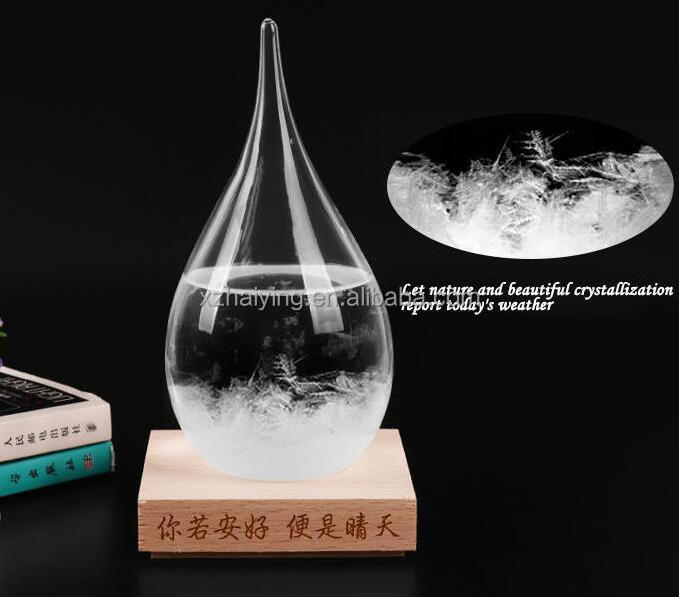 DIY Snow Globe Empty Glass with Wooden Base Manufacture Custom Made Bottle Europe Christmas Glass Dome Clear Murano Glass Weathe