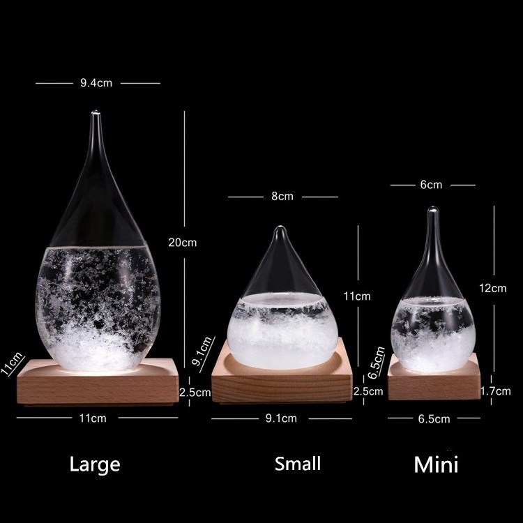 DIY Snow Globe Empty Glass with Wooden Base Manufacture Custom Made Bottle Europe Christmas Glass Dome Clear Murano Glass Weathe