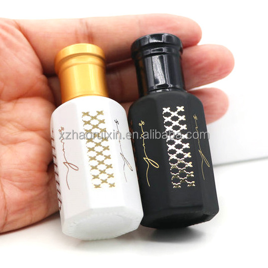 3ml 6ml 12ml Empty Attar Arabian Oud Perfume Glass Bottles Brown Essential Oil Bottles