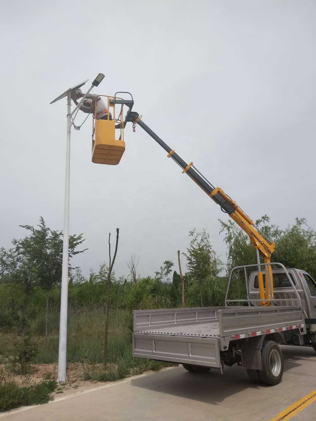 HAOY Truck Mini Hydraulic Boom Engine Hoist Machine Construction Pickup Used For Lifting Platform Small Crane