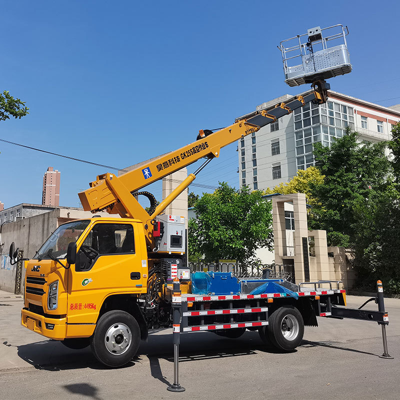 25 m articulated Folding arm bucket trucks Cherry picker vehicle aerial work platform Man lift Aerial device truck