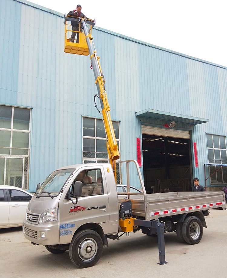 HAOY Truck Mini Hydraulic Boom Engine Hoist Machine Construction Pickup Used For Lifting Platform Small Crane