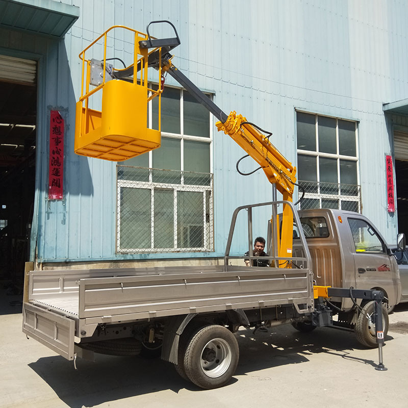 HAOY Truck Mini Hydraulic Boom Engine Hoist Machine Construction Pickup Used For Lifting Platform Small Crane