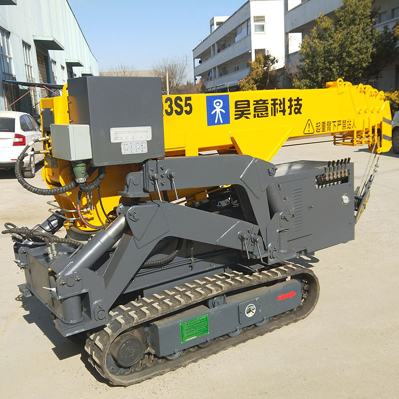 3 ton small crawler crane spider crane price low with 5 booms radio control high quality new for sale