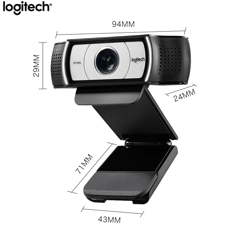 Logitech C930c HD Smart 1080P Webcam with Cover for Computer USB Video camera 4 Time Digital Zoom Webcam