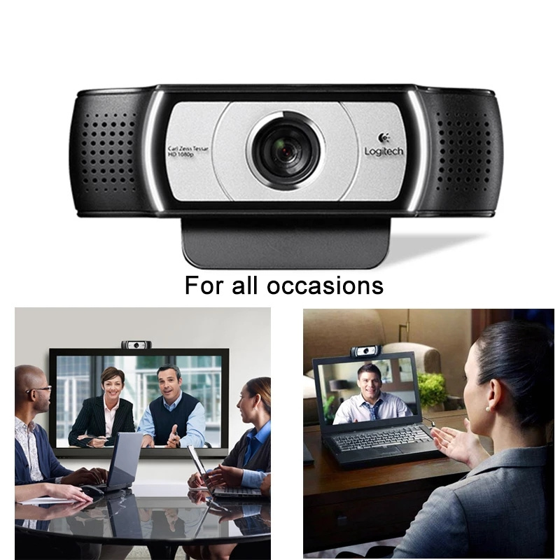 Logitech C930c HD Smart 1080P Webcam with Cover for Computer USB Video camera 4 Time Digital Zoom Webcam