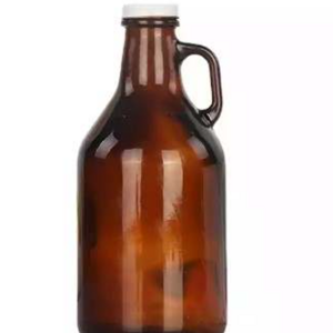 Wholesale Empty Amber Round Swing Top Glass Bottle 1 Litre 2l Home Brewing Beer Glass Growler Jug