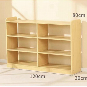 Solid Wood Toy Cabinet Combination Cabinet Children's Storage Area 6-cube Corner Cabinet  Toys  organizer