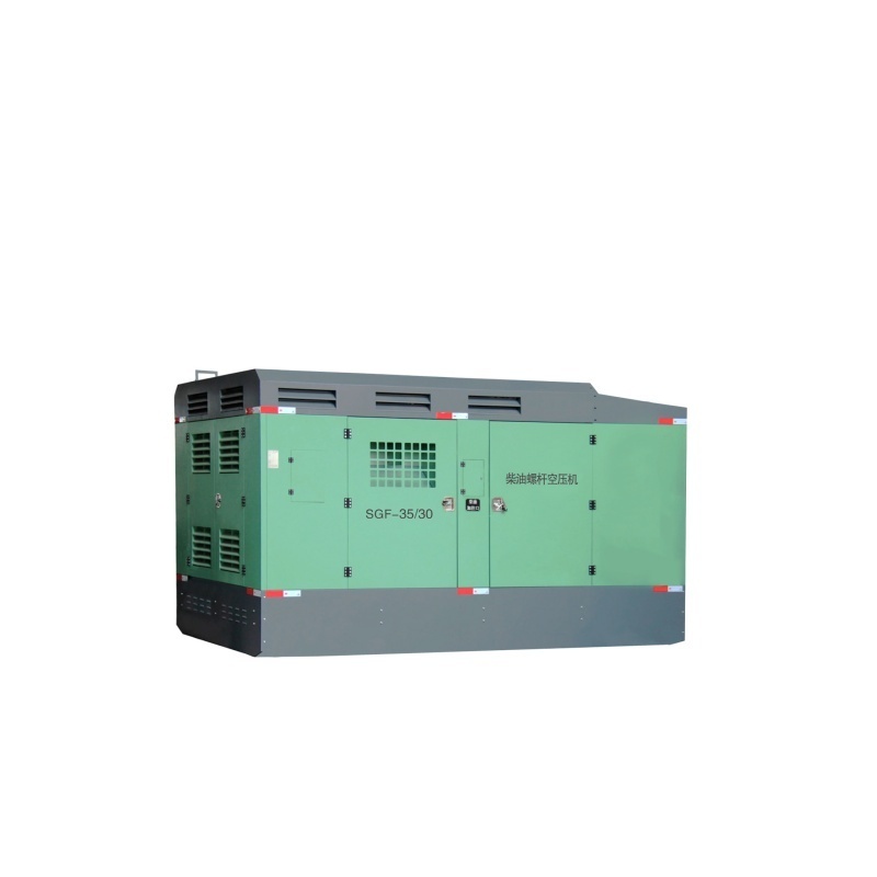 High Quality 55kw 75HP 350 cfm  Diesel Driven Portable Screw Air Compressor for  Sand Blasting