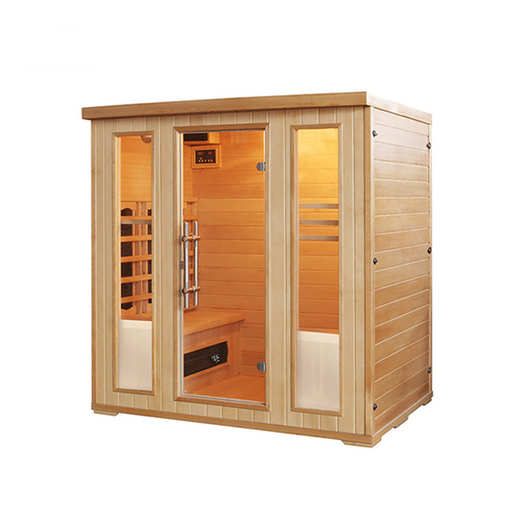 New Trend Infrared Sauna Carbon Fiber Heater 3-4 Person Ir Sauna Outdoor Sauna Kits For Sale