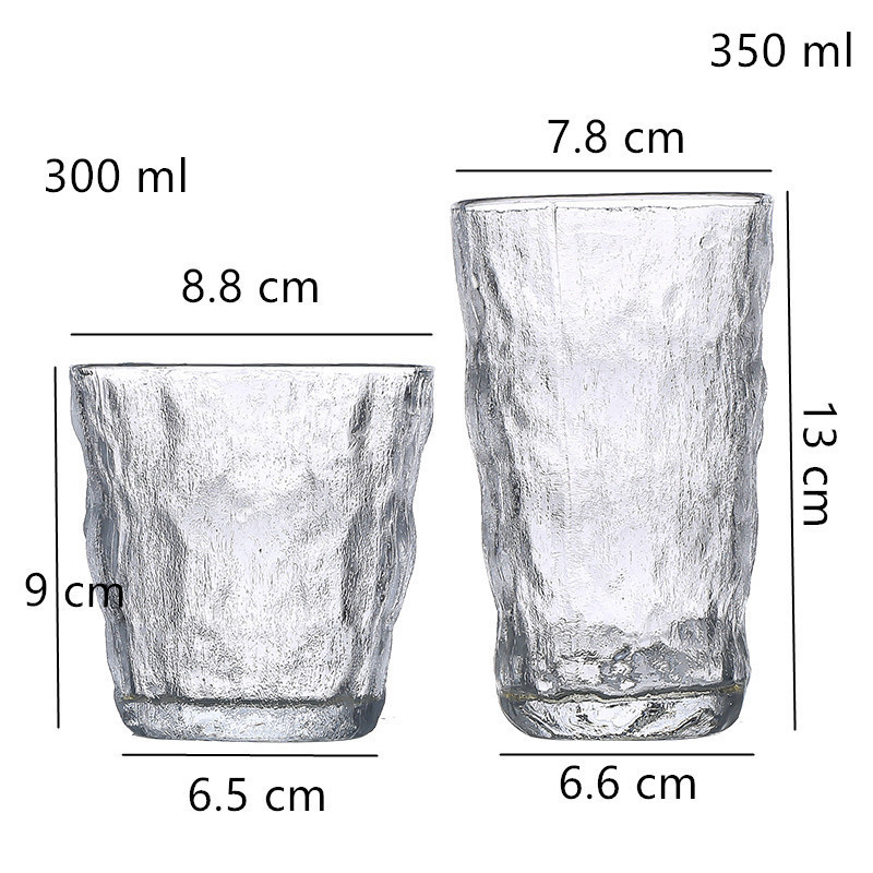 Japanese Glacier Cup Gradient Glass Cup Thickened Glass Mug drinking cup beer Glass