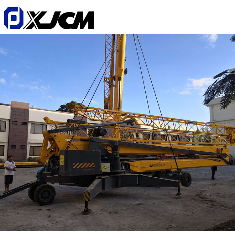 Small luffing tower crane Construction 4 Ton Mini  Crane lifting Mobile Tower Crane Price