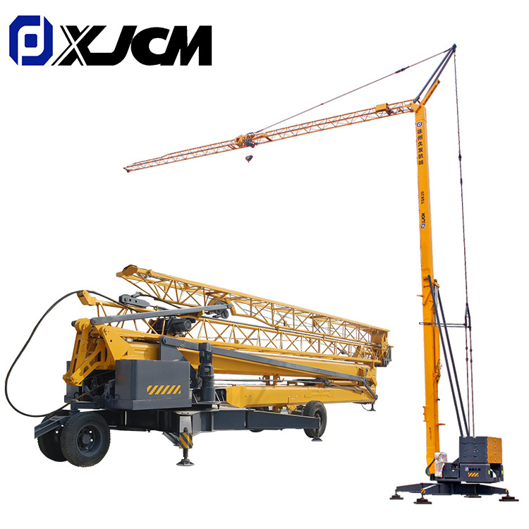 Small luffing tower crane Construction 4 Ton Mini  Crane lifting Mobile Tower Crane Price