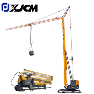 XJCM Mini Crane Lifting Self Erecting Mobile Mini Travelling Tower Crane Sell 1 Ton 2 Ton 3 Ton 4 Ton Provided Yellow 25m, 20m