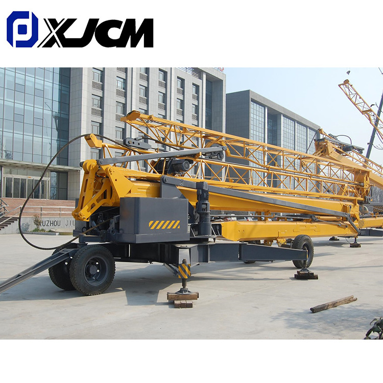 XJCM Mini Crane Lifting Self Erecting Mobile Mini Travelling Tower Crane Sell 1 Ton 2 Ton 3 Ton 4 Ton Provided Yellow 25m, 20m