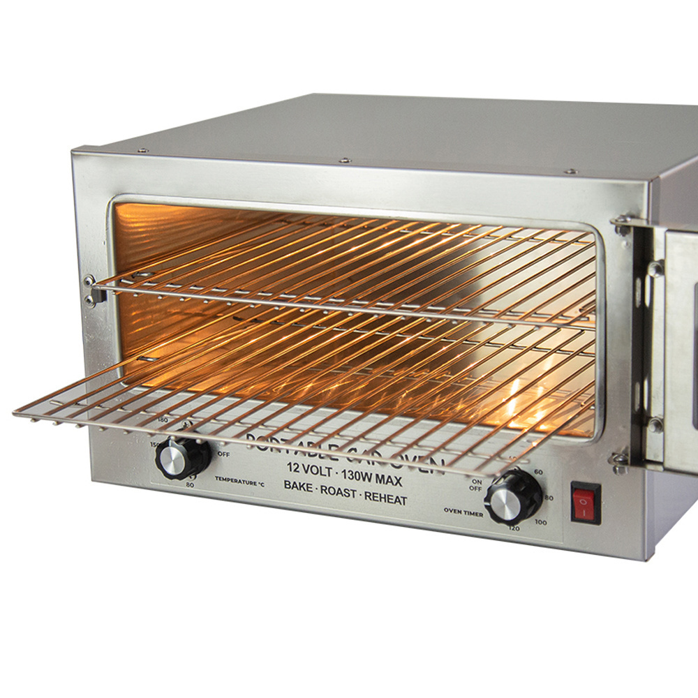 New Model stainless steel 12V car electric oven with glass window and light