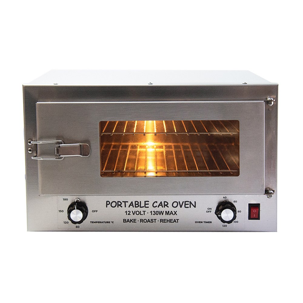 New Model stainless steel 12V car electric oven with glass window and light