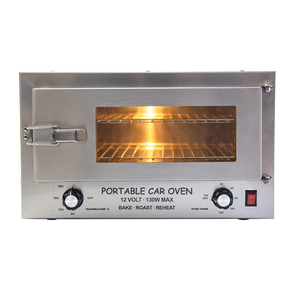 New Model stainless steel 12V car electric oven with glass window and light