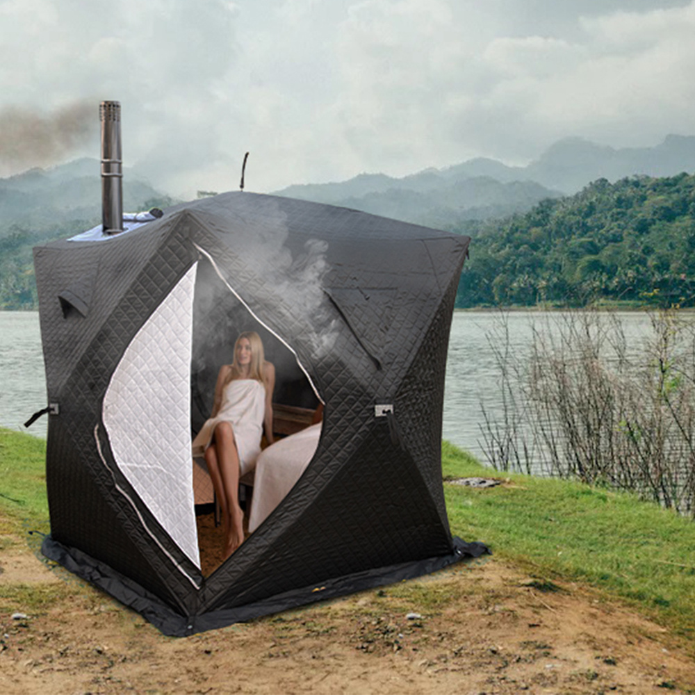 Hot Selling Camping Sauna Tent Multifunctional Cube Pop up with Window Sauna Tent